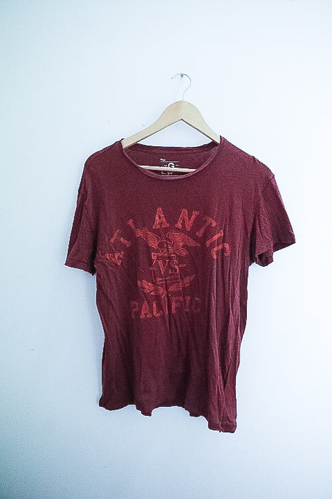 Vintage brown atlantic pacific graphics small tees