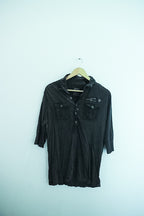 Vintage all saint small grey mens polo shirt