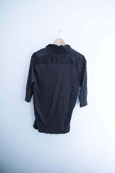 Vintage all saint small grey mens polo shirt