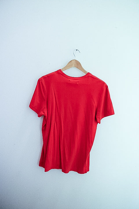 Vintage Adidas Graphics red small tees