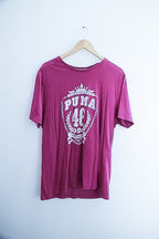 Vintage puma 48 graphics purple mens tshirt XL
