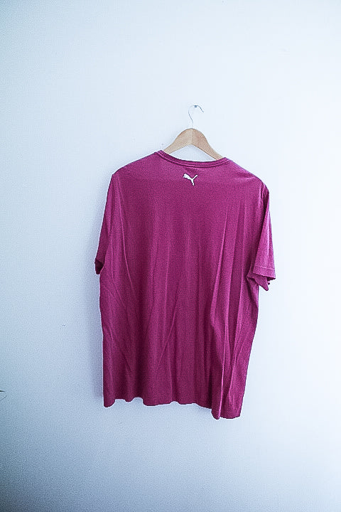 Vintage puma 48 graphics purple mens tshirt XL