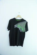 Vintage puma big logo small black mens Tshirt