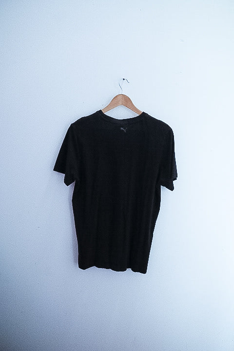 Vintage puma big logo small black mens Tshirt