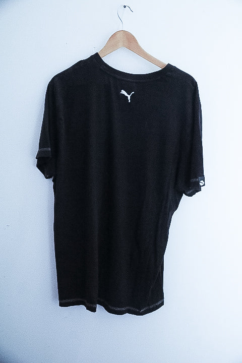 Vintage black puma big logo graphics mens tees XL