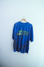 Vintage puma street soccer graphics blue mens tees XL