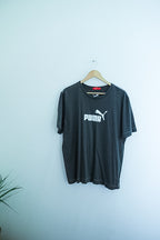 Vintage puma big logo graphics grey XL tees