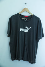 Vintage puma big logo graphics grey XL tees