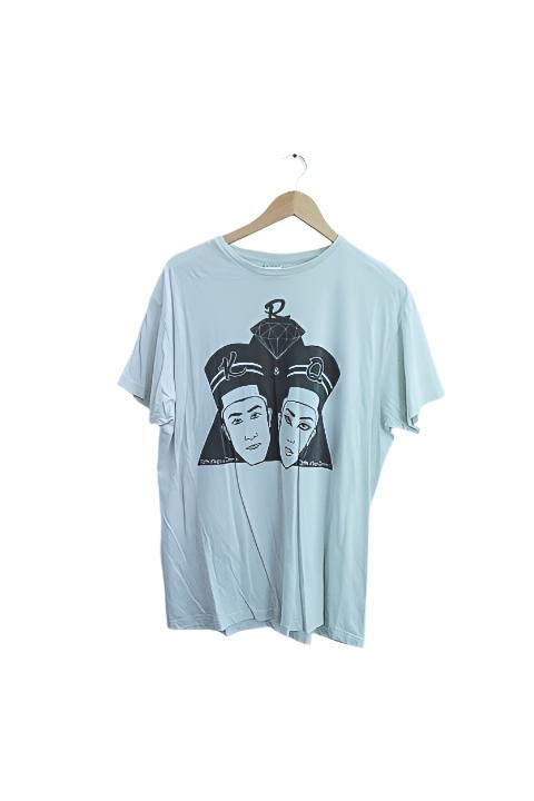 Vintage Retro king and queen graphics large white tees