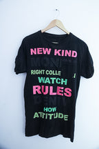 Vintage jack and jones graphics mens medium black tees