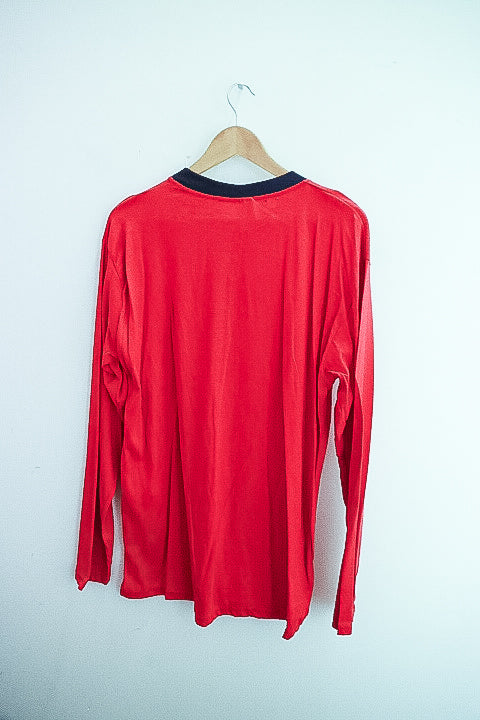 Vintage Aray superior riders mens three button long sleeve red XXL tees