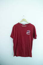 Vintage Erkek burgundy mens made in turkey tees XL