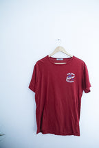 Vintage Erkek burgundy mens made in turkey tees XL