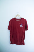 Vintage Erkek burgundy mens made in turkey tees XL