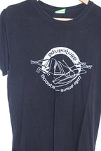 Vintage Black mens adventure scouts graphics small tees