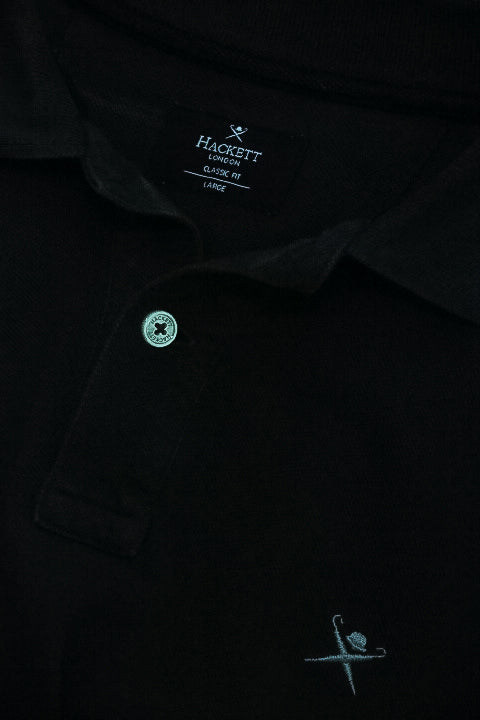 Vintage Black Hackett London large polo shirt