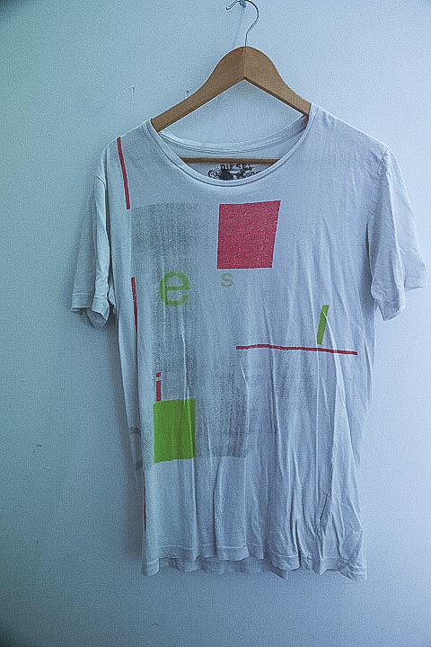 Vintage Diesel graphics large mens white tees