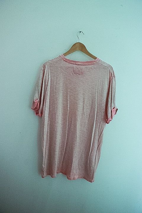 Vintage pink super dry large tshirt
