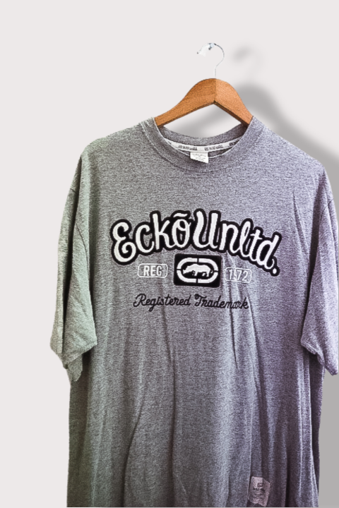 Vintage ecko Unltd Graphics grey tees XL