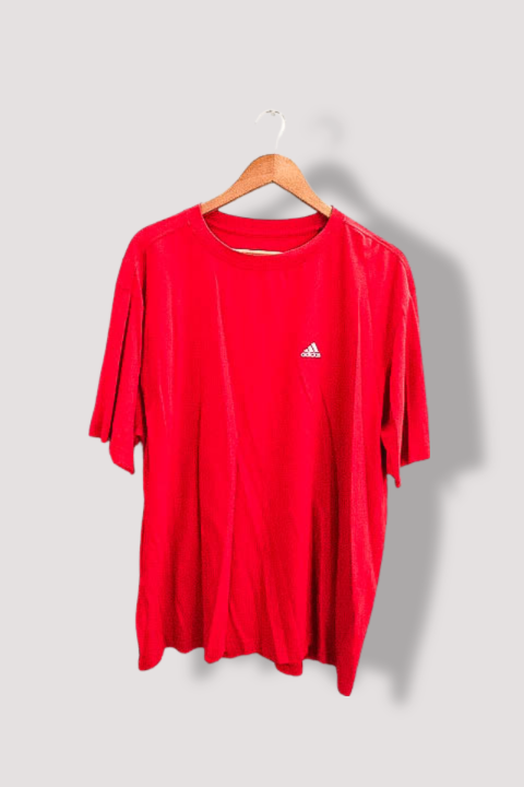 Vintage Adidas plain red mens tees XXL