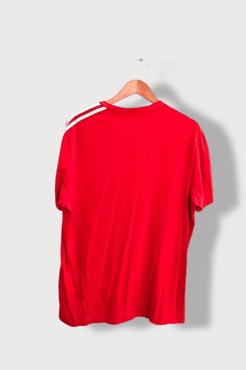 Vintage Adidas UEFA Euro 2008 RedStripped Mens size Large Tees