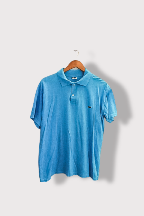 Vintage Lacoste blue mens regular fit medium polo shirt
