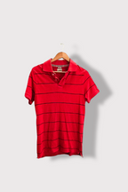 Vintage Tommy Hilfiger red stripped xlarge polo shirt