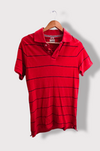Vintage Tommy Hilfiger red stripped xlarge polo shirt