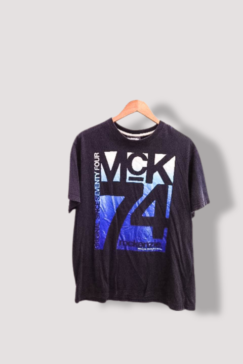 Vintage Mckenzie 74 graphics black mens large tshirt
