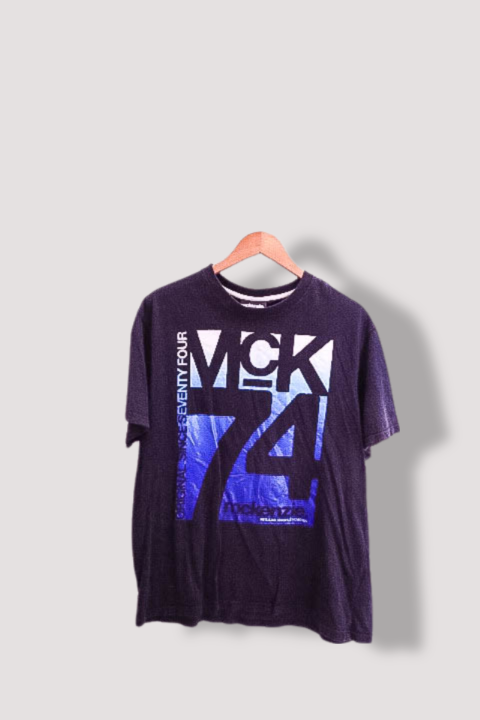 Vintage Mckenzie 74 graphics black mens large tshirt