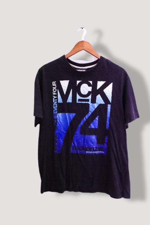 Vintage Mckenzie 74 graphics black mens large tshirt
