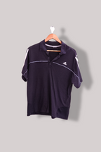 Vintage Adidas Blue mens medium short sleeve polo shirt