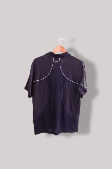 Vintage Adidas Blue mens medium short sleeve polo shirt