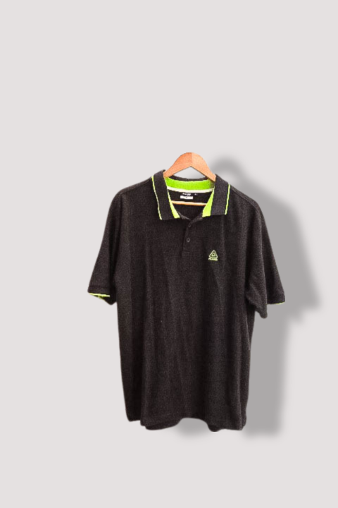 Vintage Azurrisport black mens polo shirt XL