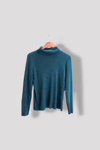 Vintage Goldwater Greek Large turtleneck long sleeve Green Sweatshirt