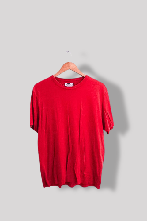 Vintage Topman Plain red mens large short sleeve tees