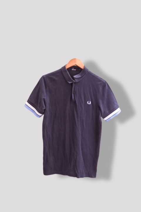 Vintage Fred perry Navy mens regular fit short sleeve polo shirt XL