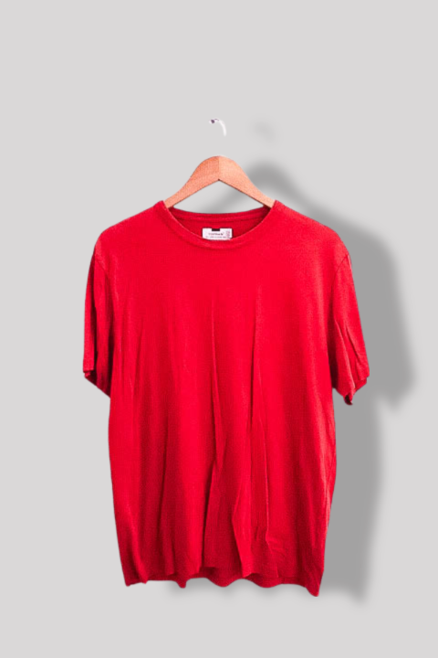 Vintage Topman Plain red mens large short sleeve tees