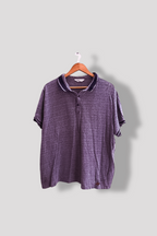 Vintage Kangaroo Poo blue geometric pattern mens large polo shirt