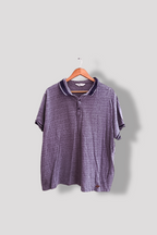 Vintage Kangaroo Poo blue geometric pattern mens large polo shirt