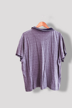 Vintage Kangaroo Poo blue geometric pattern mens large polo shirt