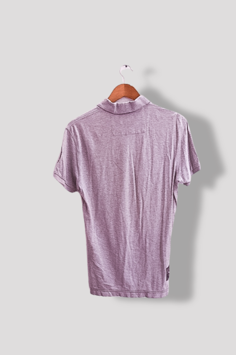 Vintage La Marina Italia Buenos Aires large grey slim fit polo shirt