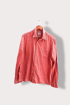 Vintage Timberland large regular fit orange long sleeve shirt