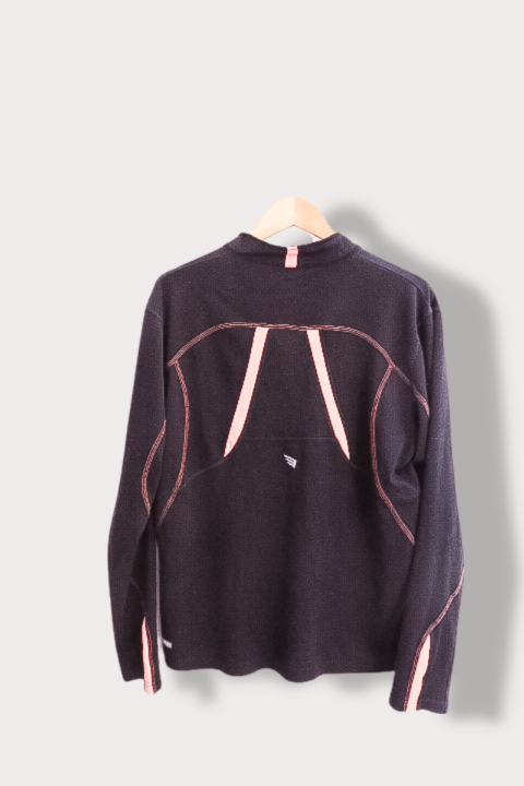 Vintage Frank Shorter 1/4 Zip-Up Black Sweatshirt