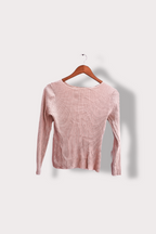 Vintage Gap small stretch womens long sleeve cream top