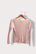 Vintage Gap small stretch womens long sleeve cream top