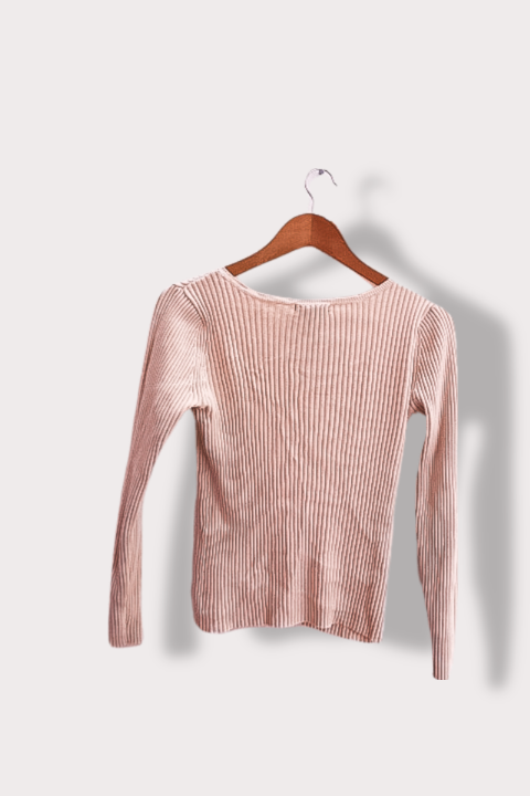 Vintage Gap small stretch womens long sleeve cream top