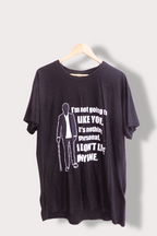 Vintage Plain black Graphics mens tees XXL