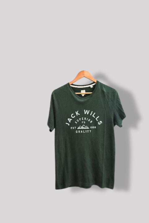 Vintage jack Wills Superior Graphics khaki green mens tees XS