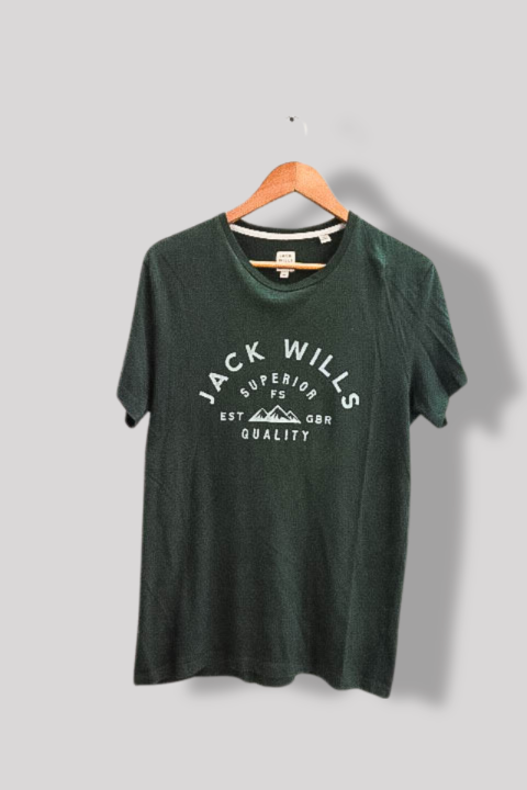 Vintage jack Wills Superior Graphics khaki green mens tees XS